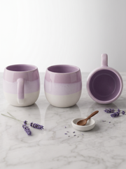 Lavender Ombre Belly Ceramic Mug
