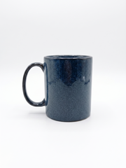 Indigo Reactive Glaze Cylindrical Coffee Mug