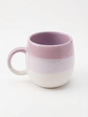 Lavender Ombre Belly Ceramic Mug