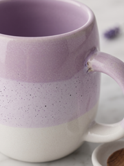 Lavender Ombre Belly Ceramic Mug