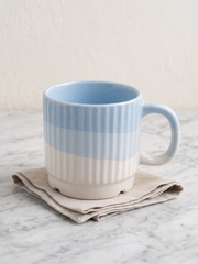 Sky Ombre Ribbed Stackable Mug