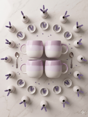 Lavender Ombre Belly Ceramic Mug