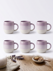 Lavender Ombre Belly Ceramic Mug