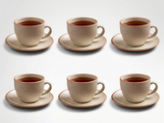 Rustic Speckled Cup & Saucer Set