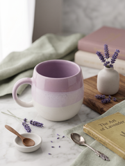 Lavender Ombre Belly Ceramic Mug