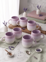 Lavender Ombre Belly Ceramic Mug