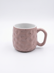 Dimpled Pink Ceramic Tea Cup