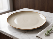 Scandi Oatmeal Minimalist Dinner Plate