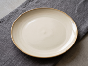 Scandi Oatmeal Minimalist Dinner Plate