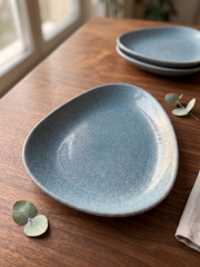 Ocean Pebble Asymmetric Ceramic Platter