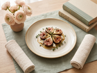 Scandi Oatmeal Minimalist Dinner Plate