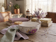 Meadow Bloom Floral Serving Bowl